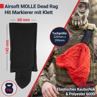 Paintball / Airsoft Molle Dead Rag Deathrag, Farbe Schwarz