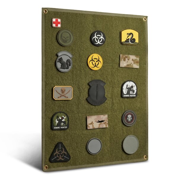Patchwand als Kletttafel 45x60cm in Schwarz mit...