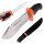 Jagd Rettungsmesser mit Gummigriff und Glasbrecher inkl. Holster