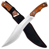 Großes 38cm Recurve Bowiemesser mit einer 440er...