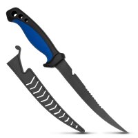 Angelmesser Filetiermesser mit Sägerücken...