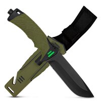 Camping Outdoor Messer mit Zubehöhr - 115mm...