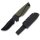 Campingmesser mit grünen Griff u. Holster Gesamtlänge 165mm Outdoor Messer Knife