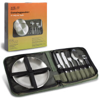 KS-11 Outdoor Besteck SET - 12teiliges Besteck inkl. Tasche