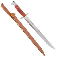 Bajonett 61cm AK 47 Edition mit Scheide, Holz Griff
