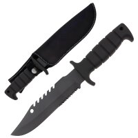 Taktisches 29cm Clip Point Messer mit gezahntem...