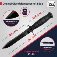 Original Glockfeldmesser mit S&auml;ge und Kunststoffholster, 29cm