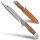 Messer Bajonett 26cm  AK 47 Edition mit Scheide, Holz Griff