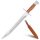 Messer Bajonett 39cm  AK 47 Edition mit Scheide, Holz Griff