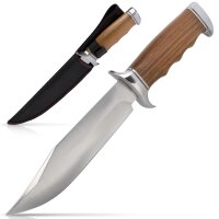 Feststehendes Messer 31,5 cm mit Holzgriff und Holster