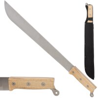 Machete 55cm mit 3-Fach verschraubten Holzgriff
