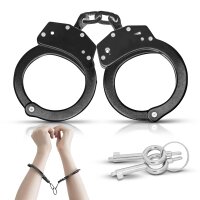 Handschelle aus Stahl incl. 2 Schlüssel - Black